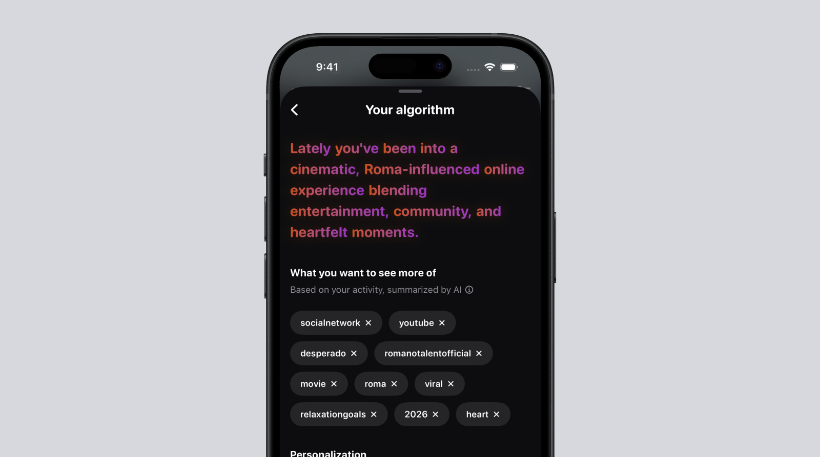 Algorithm Control
