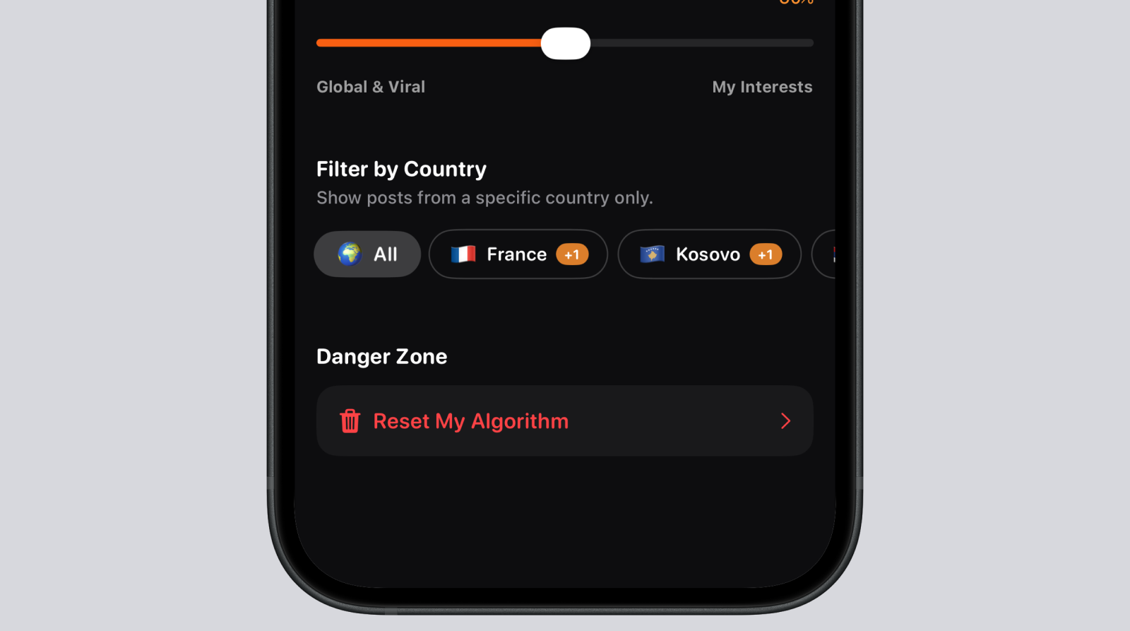 Content Filter by Country